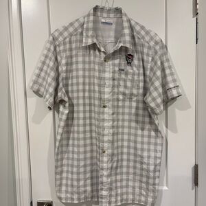 Columbia NC State mens button down shirt large